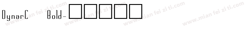 DynarC Bold字体转换